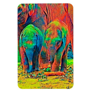 AnimalColor_Elephant_001 Magnet