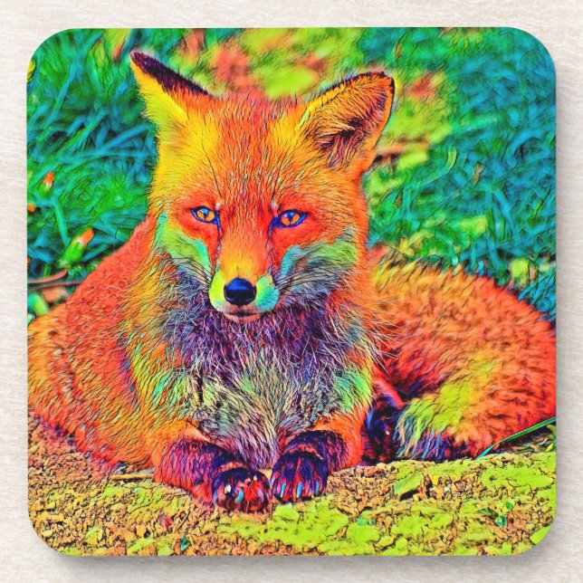 AnimalColor_Fox_001 Coaster (Front)