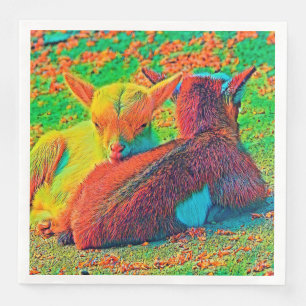 AnimalColor_Goat_001 Napkin