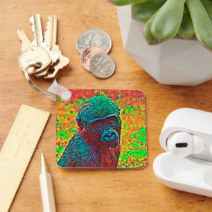 AnimalColor_Gorilla_001 Key Ring