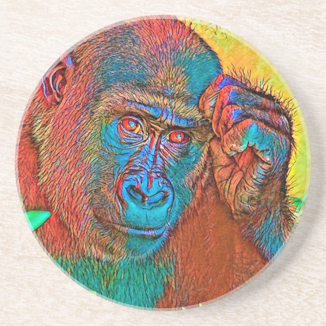 AnimalColor_Gorilla_019 Coaster (Front)