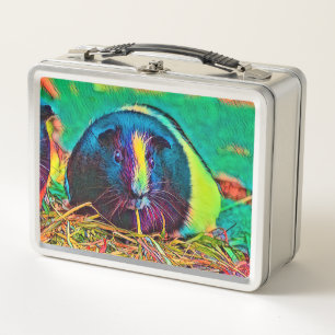 AnimalColor_Guineapig_002 Metal Lunch Box
