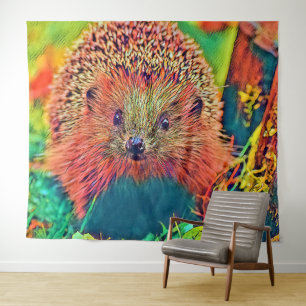 AnimalColor_Hedgehog_002 Tapestry
