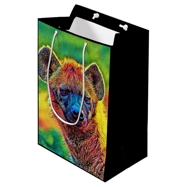 AnimalColor_Hyena_001_by_JAMColors Medium Gift Bag (Front Angled)