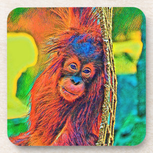 AnimalColor_OrangUtan_001 Coaster