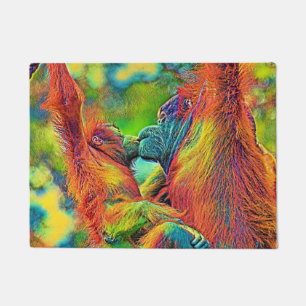 AnimalColor_OrangUtan_013 Doormat