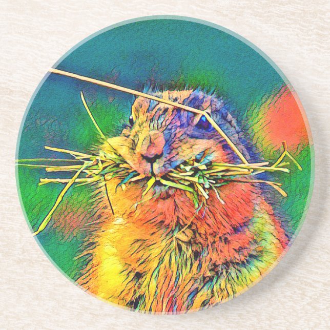 AnimalColor_Prairiedog_004 Coaster (Front)