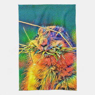 AnimalColor_Prairiedog_004 Tea Towel