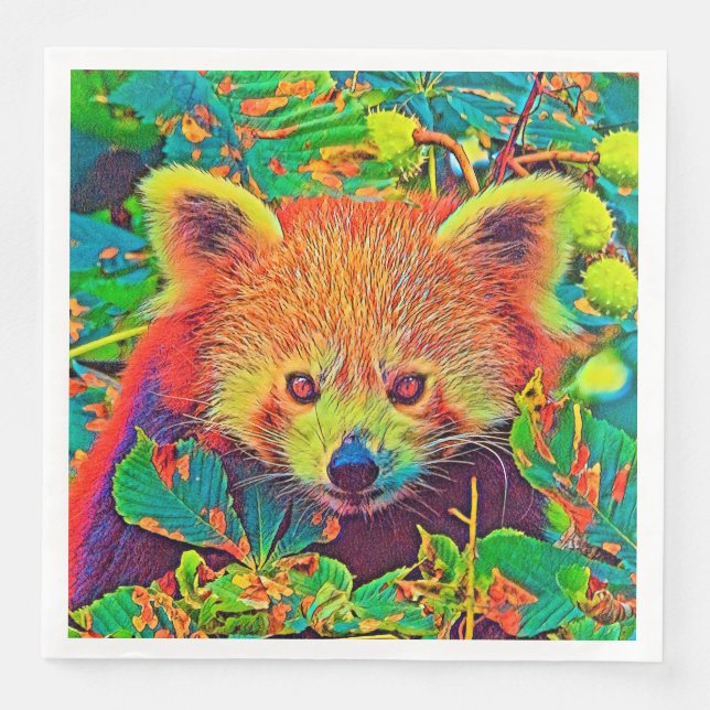 AnimalColor_RedPanda_001 Napkin (Front)