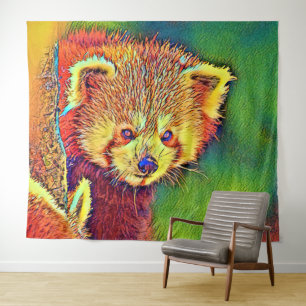 AnimalColor_RedPanda_016 Tapestry