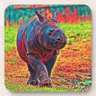 AnimalColor_Rhino_001 Coaster