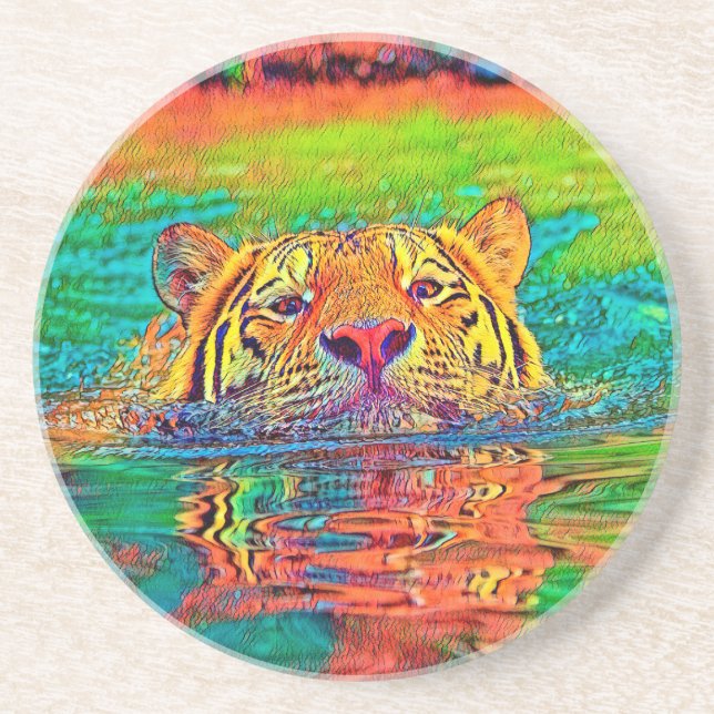 AnimalColor_Tiger_001 Coaster (Front)