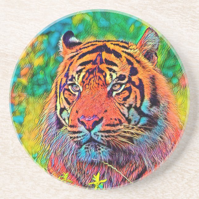 AnimalColor_Tiger_003 Coaster (Front)