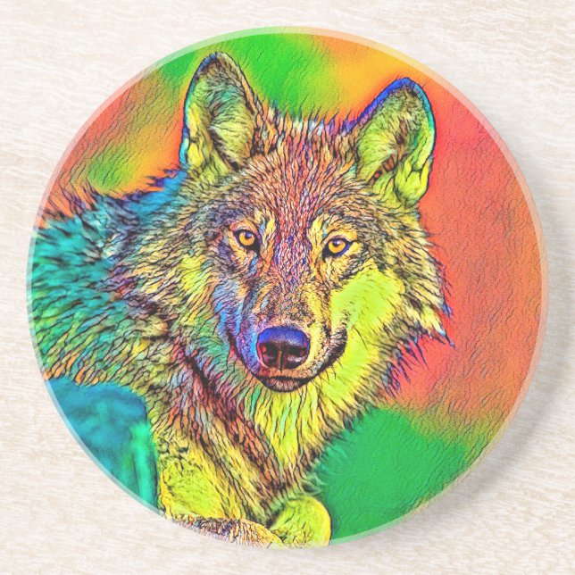 AnimalColor_Wolf_008 Coaster (Front)