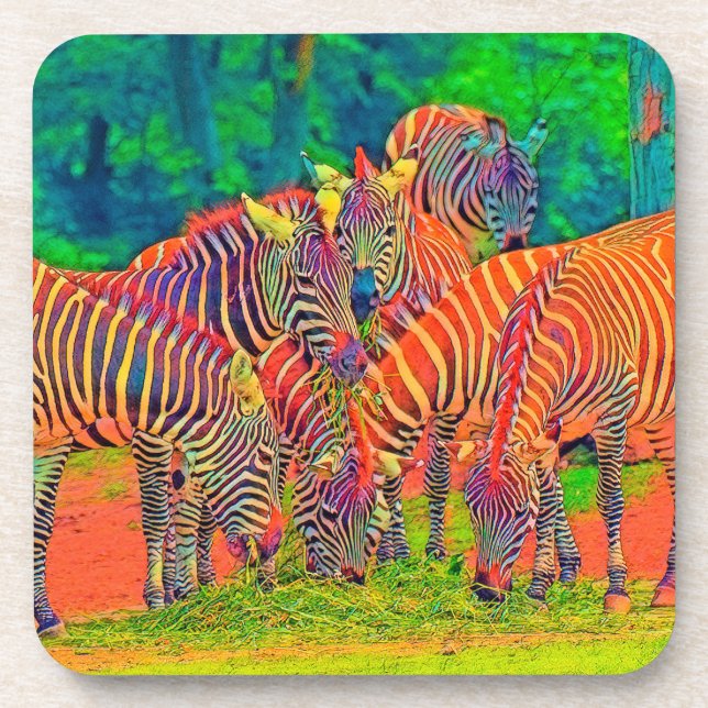 AnimalColor_Zebra_002 Coaster (Front)