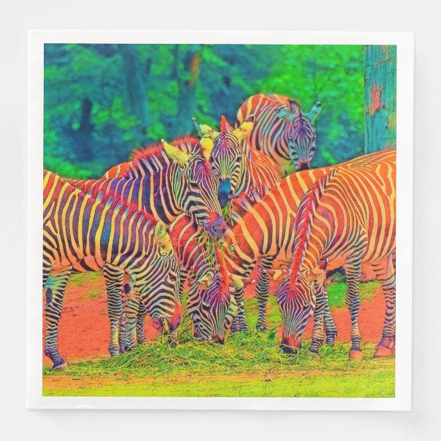 AnimalColor_Zebra_002 Napkin (Front)