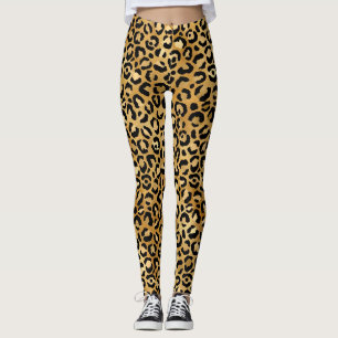 Animalier gold leggings