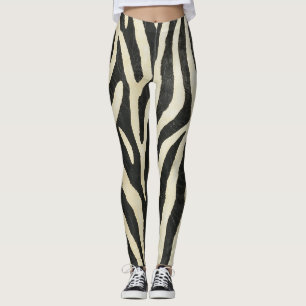 Animalier seamless texture zebra style leggings
