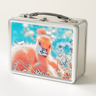 AnimalMix_Bird_019 Metal Lunch Box