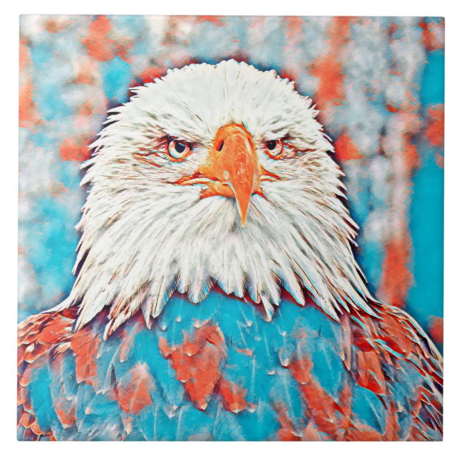 AnimalMix_Bird_024 Ceramic Tile (Front)