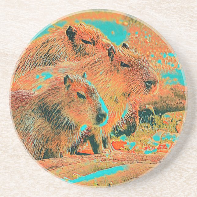 AnimalMix_Capybara_006 Coaster (Front)