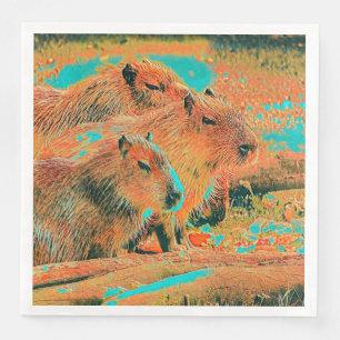 AnimalMix_Capybara_006 Napkin
