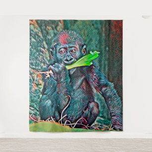 AnimalMix_Gorilla_005 Tapestry