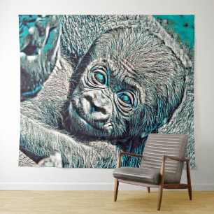 AnimalMix_Gorilla_07 Tapestry