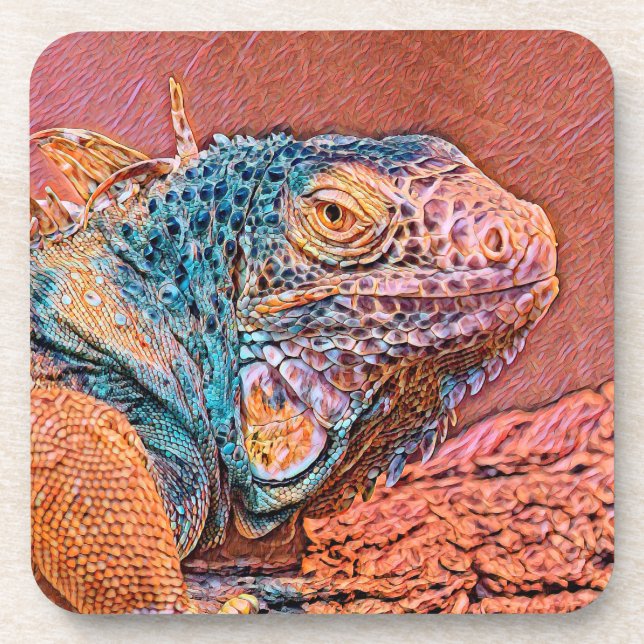 AnimalMix_Iguana_004 Coaster (Front)
