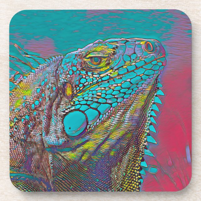 AnimalMix_Iguana_011 Coaster (Front)