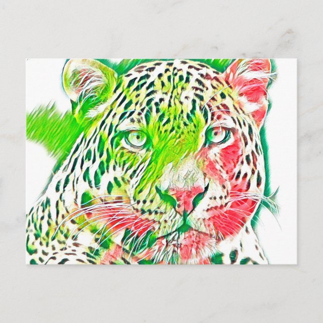 AnimalMix_Leopard_005 Postcard (Front)