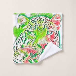 AnimalMix_Leopard_005 Wash Cloth