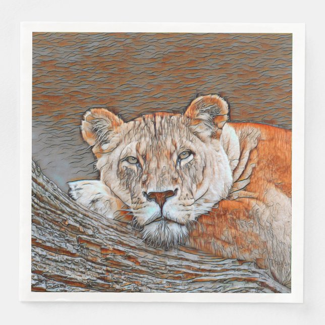 AnimalMix_Lion_022 Napkin (Front)