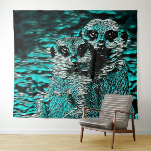 AnimalMix_Meerkat_001 Tapestry