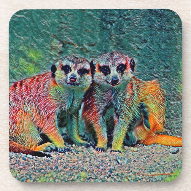 AnimalMix_Meerkat_010 Coaster (Front)