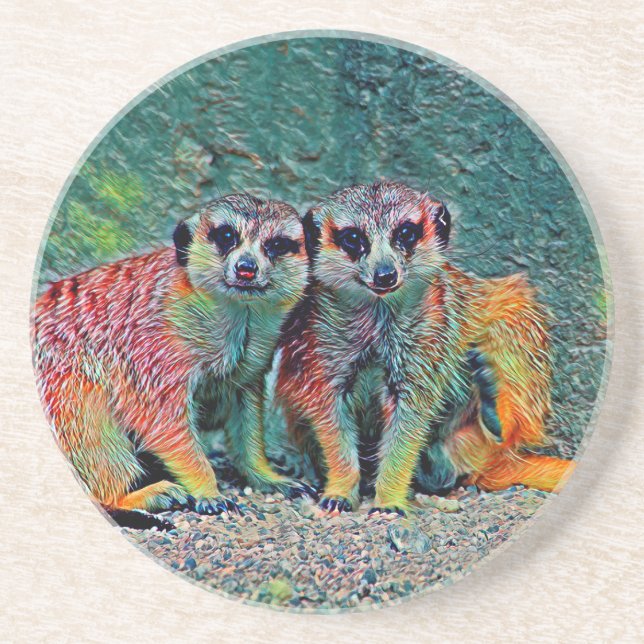 AnimalMix_Meerkat_010 Coaster (Front)
