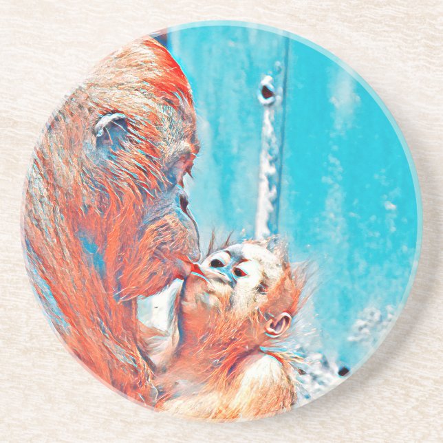 AnimalMix_OrangUtan_010 Coaster (Front)