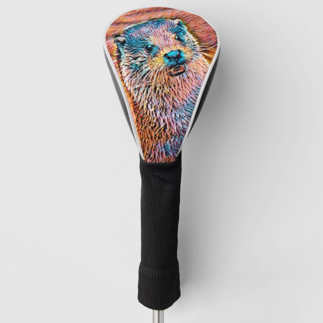 AnimalMix_Otter_002 Golf Head Cover (Front)