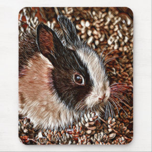 AnimalMix_Rabbit_005 Mouse Pad