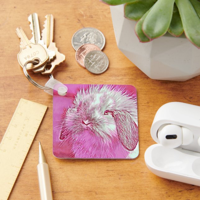 AnimalMix_Rabbit_008 Key Ring (Desk)
