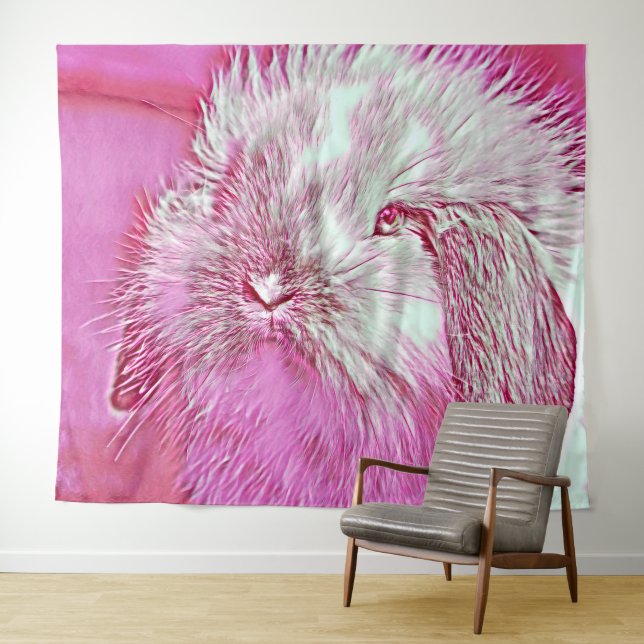 AnimalMix_Rabbit_008 Tapestry (In Situ (Horizontal))