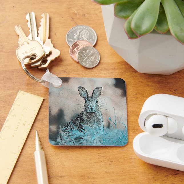 AnimalMix_Rabbit_024 Key Ring (Desk)
