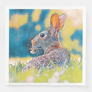 AnimalMix_Rabbit_028 Napkin