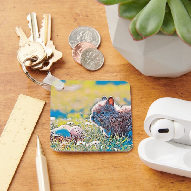 AnimalMix_Rabbit_037 Key Ring (Desk)