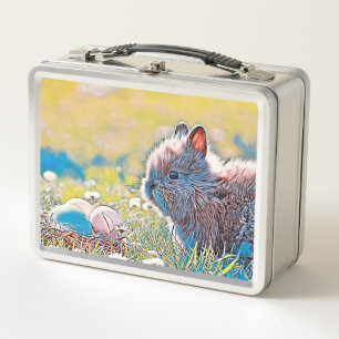 AnimalMix_Rabbit_037 Metal Lunch Box
