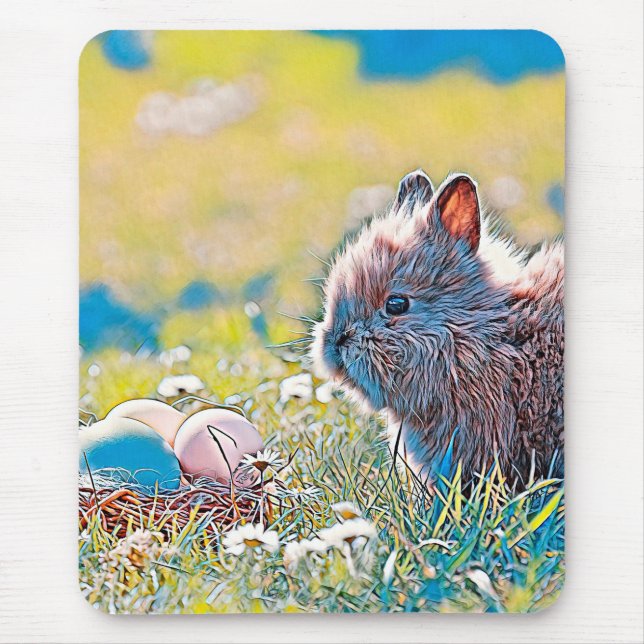 AnimalMix_Rabbit_037 Mouse Pad (Front)