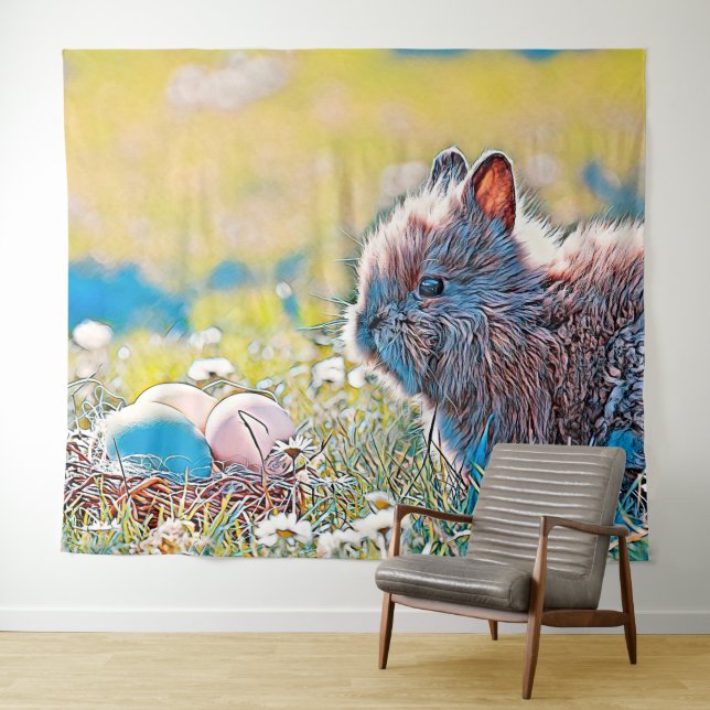 AnimalMix_Rabbit_037 Tapestry (In Situ (Horizontal))
