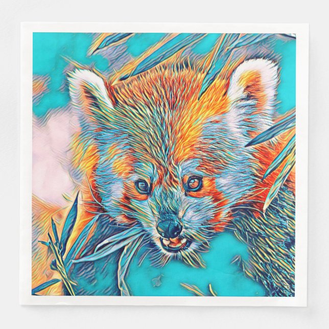 AnimalMix_RedPanda_001 Napkin (Front)