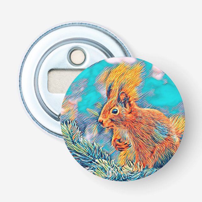 AnimalMix_Squirrel_001 Bottle Opener (Front)