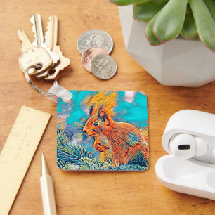 AnimalMix_Squirrel_001 Key Ring